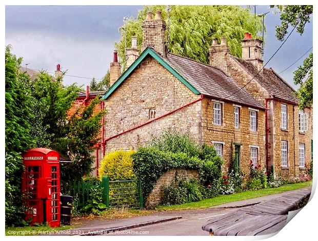 Great Oakley Village Northamptonshire Print by Martyn Arnold