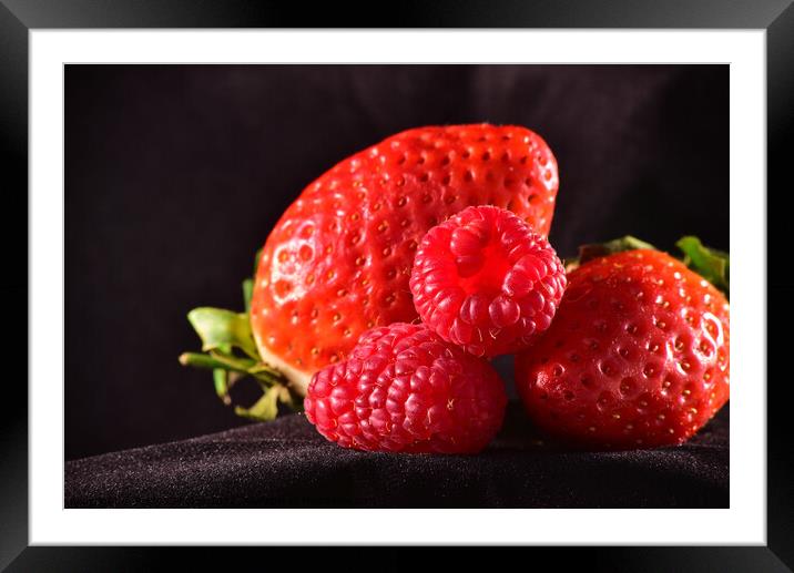 A bowl of red fruit Framed Mounted Print by Reidy's Photos