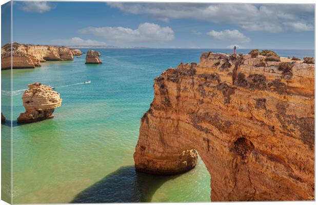 Majestic Cliffs of Marinha Canvas Print by Kevin Snelling