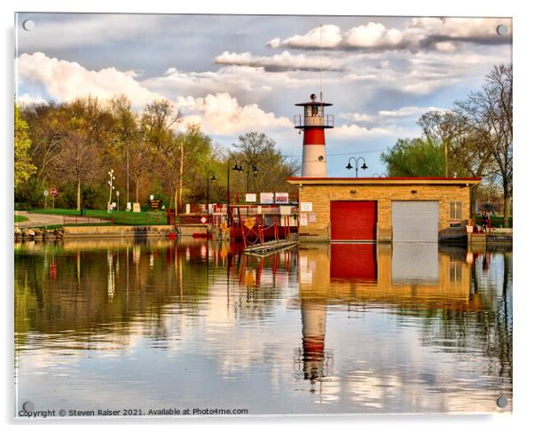 Tenney Lock - Madison - Wisconsin Acrylic by Steven Ralser
