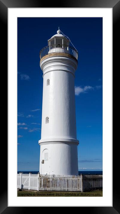 Kiama Lighthouse, NSW, Australia Framed Mounted Print by Steven Ralser