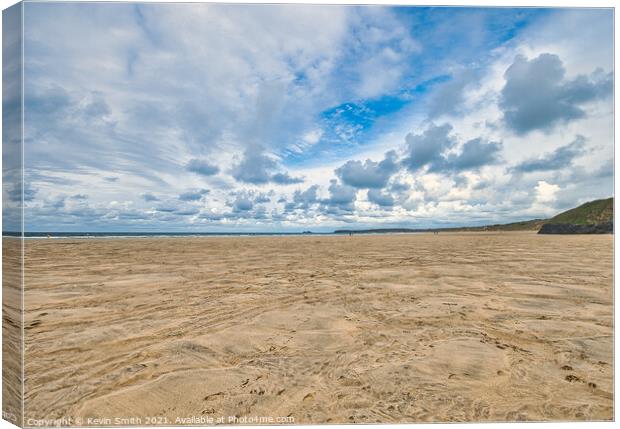Hayle Beach Canvas Print by Kevin Smith