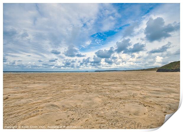 Hayle Beach Print by Kevin Smith