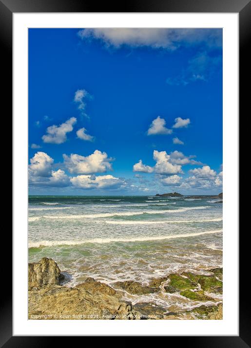 Godrevy Lighthouse Framed Mounted Print by Kevin Smith