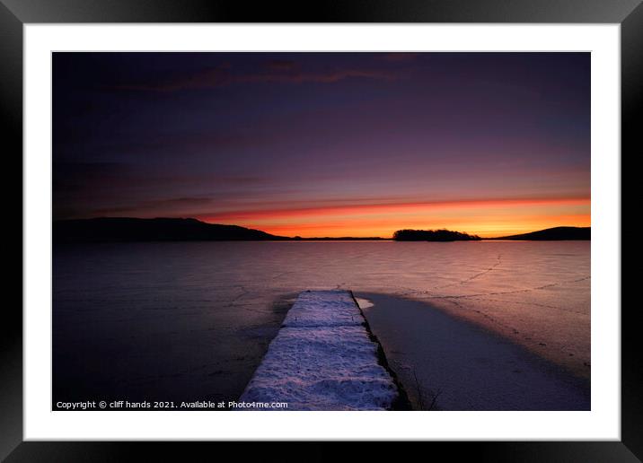 A sunrise over Loch Leven  Framed Mounted Print by Scotland's Scenery