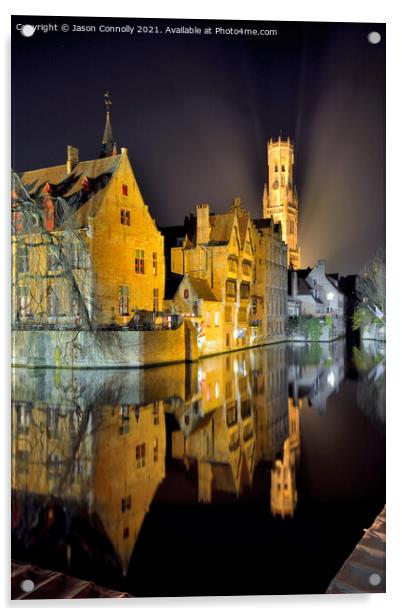  Rozenhoedkaai Quay, Bruges Acrylic by Jason Connolly