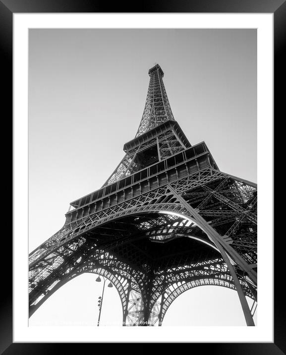 Eiffel Tower Paris France Framed Mounted Print by Chris Warren