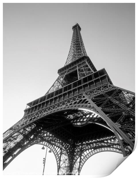 Eiffel Tower Paris France Print by Chris Warren