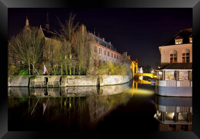Evening Time In Bruges. Framed Print by Jason Connolly