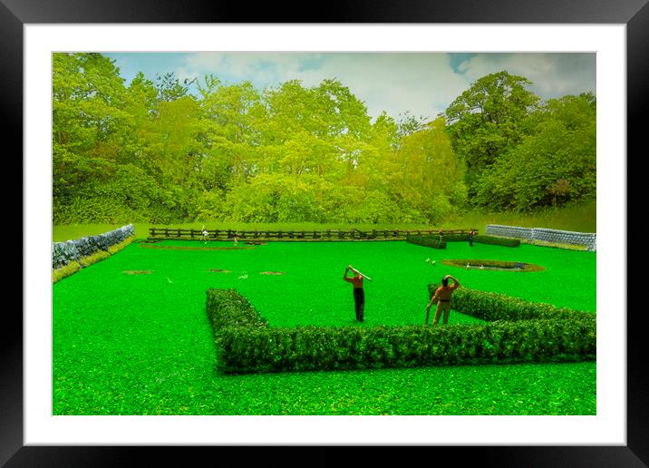 Off The Tee  Framed Mounted Print by Steve Purnell
