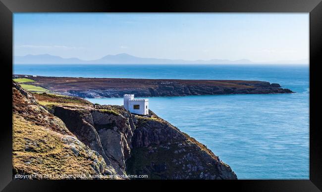 Elin Tower Anglesey  Framed Print by Phil Longfoot