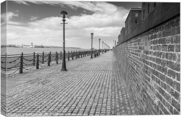 Old quayside walk Liverpool  Canvas Print by Phil Longfoot