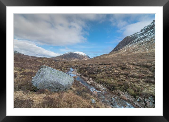 Glen Etive Highlands of Scotland Framed Mounted Print by Jonathon barnett