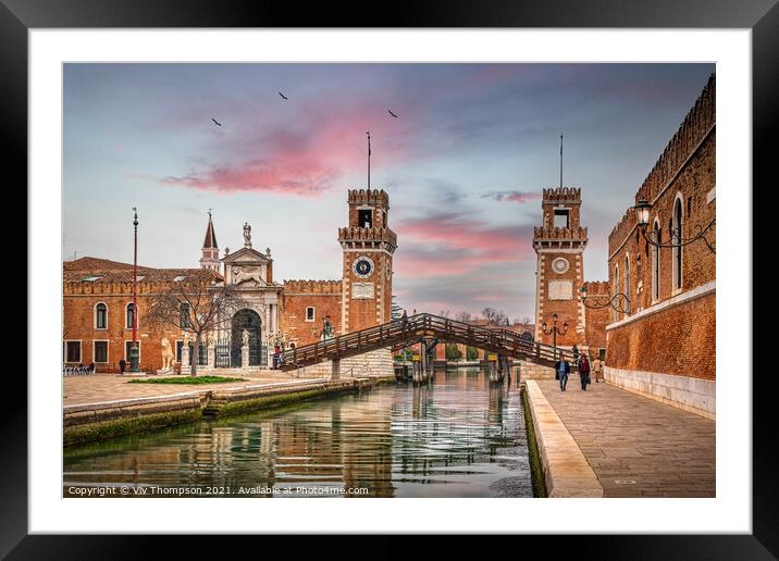 Arsenale di Venezia Framed Mounted Print by Viv Thompson