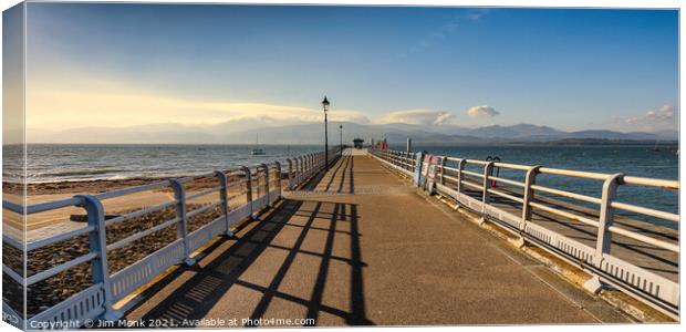 Beaumaris Pier Anglesey Canvas Print by Jim Monk