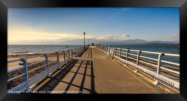 Beaumaris Pier Anglesey Framed Print by Jim Monk