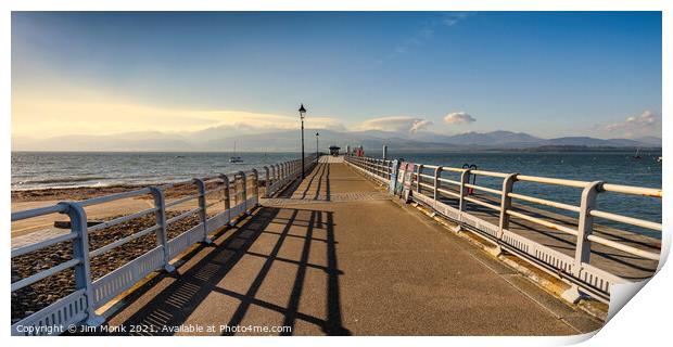 Beaumaris Pier Anglesey Print by Jim Monk