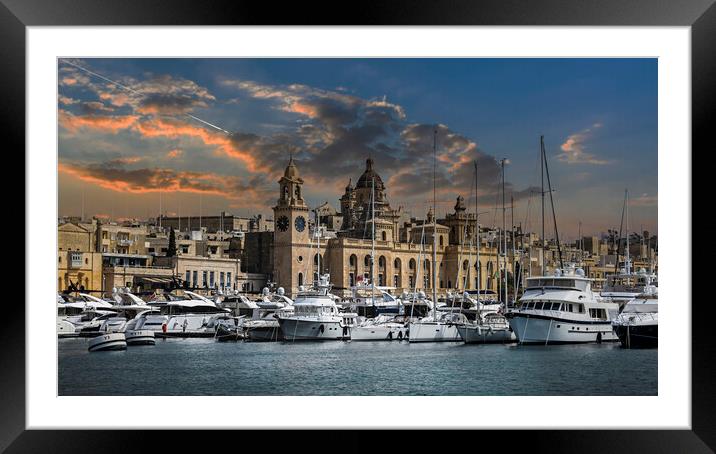 Malta Maritime Museum _ The Old Naval Bakery Framed Mounted Print by Dave Williams