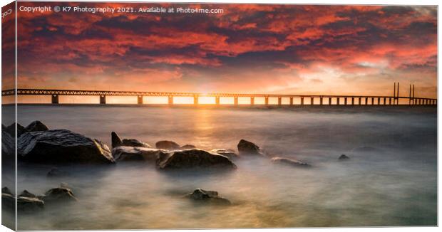 The Magnificent Oresund Link Canvas Print by K7 Photography