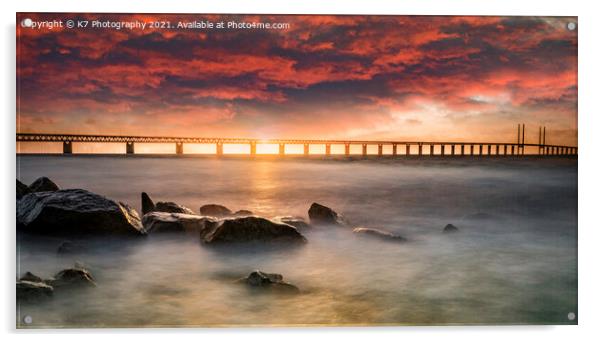 The Magnificent Oresund Link Acrylic by K7 Photography