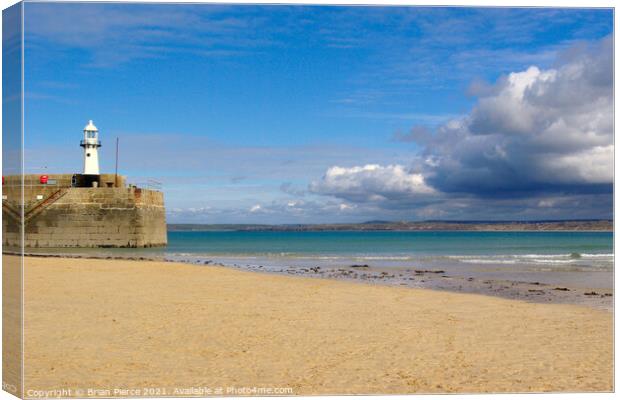 St Ives Harbour, Cornwall Canvas Print by Brian Pierce