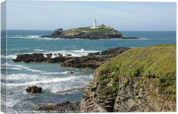 Godrevy Lighthouse Canvas Print by Brian Pierce