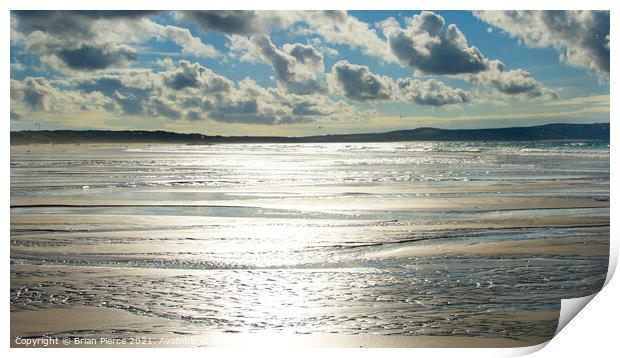 Hayle Beach, St Ives Bay, Cornwall  Print by Brian Pierce