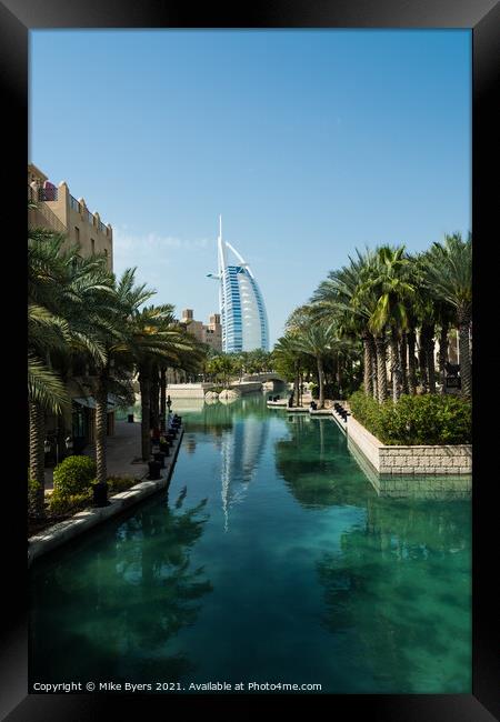 Burj Al Arab, Dubai Framed Print by Mike Byers