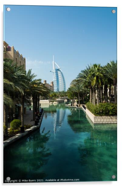Burj Al Arab, Dubai Acrylic by Mike Byers