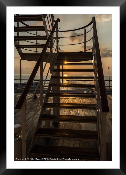 "Sunrise Ascendance: A Path to Elevated Dreams" Framed Mounted Print by Mike Byers