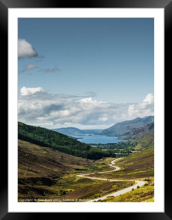 Loch Maree Framed Mounted Print by Mike Byers