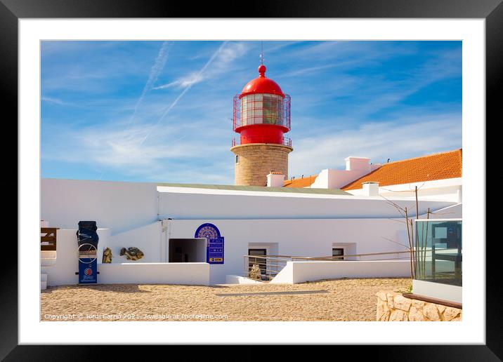 Cape St. Vicente Lighthouse, Algarve-2 Framed Mounted Print by Jordi Carrio