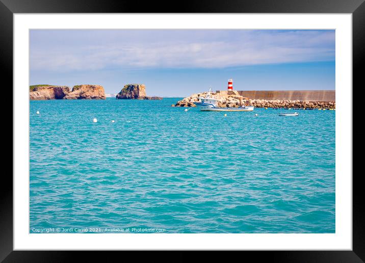 Sagres fishing port, Algarve, Portugal Framed Mounted Print by Jordi Carrio