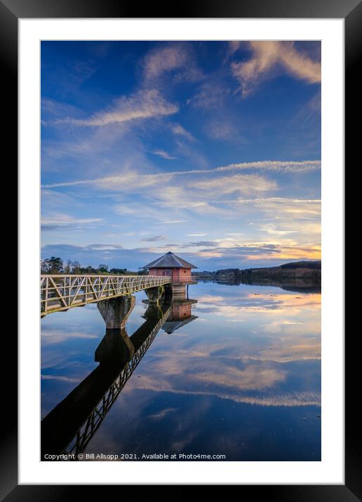 Cropston reservoir Framed Mounted Print by Bill Allsopp