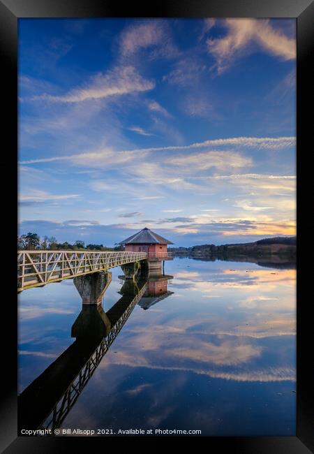 Cropston reservoir Framed Print by Bill Allsopp