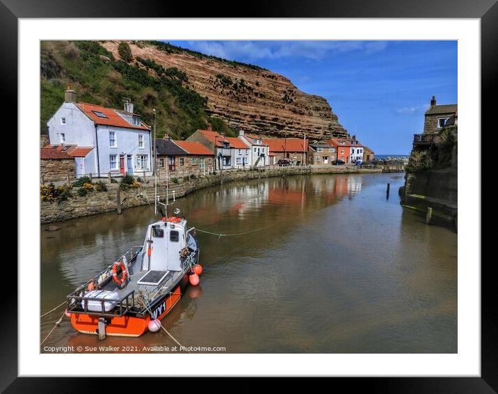 Staithes, North Yorkshire  Framed Mounted Print by Sue Walker