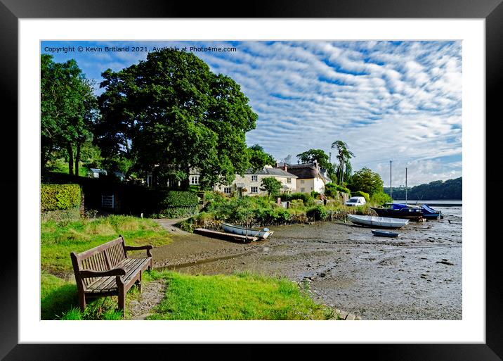 st clement village cornwall Framed Mounted Print by Kevin Britland
