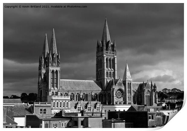 truro cathedral cornwall Print by Kevin Britland