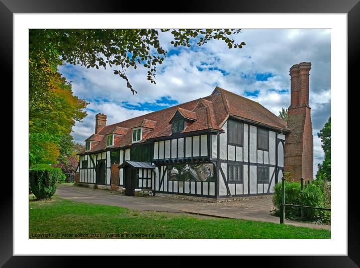 Southchurch Hall, Southend on Sea, Essex, UK. Framed Mounted Print by Peter Bolton