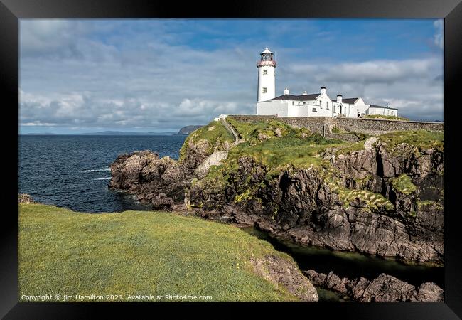 Fanad Head Lighthouse, Ireland Framed Print by jim Hamilton