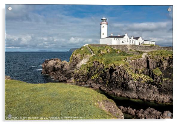 Fanad Head Lighthouse, Ireland Acrylic by jim Hamilton