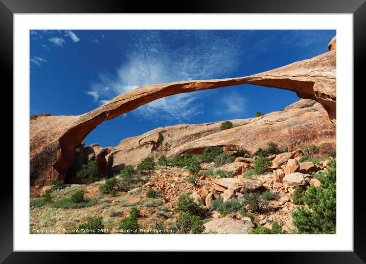 Landscape Arch, Arches National Park, Utah, USA Framed Mounted Print by Geraint Tellem ARPS