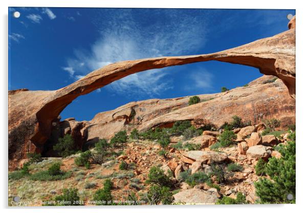 Landscape Arch, Arches National Park, Utah, USA Acrylic by Geraint Tellem ARPS