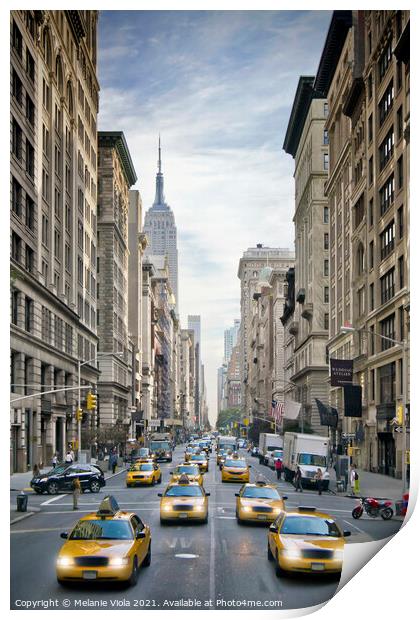 NEW YORK CITY 5th Avenue Traffic  Print by Melanie Viola