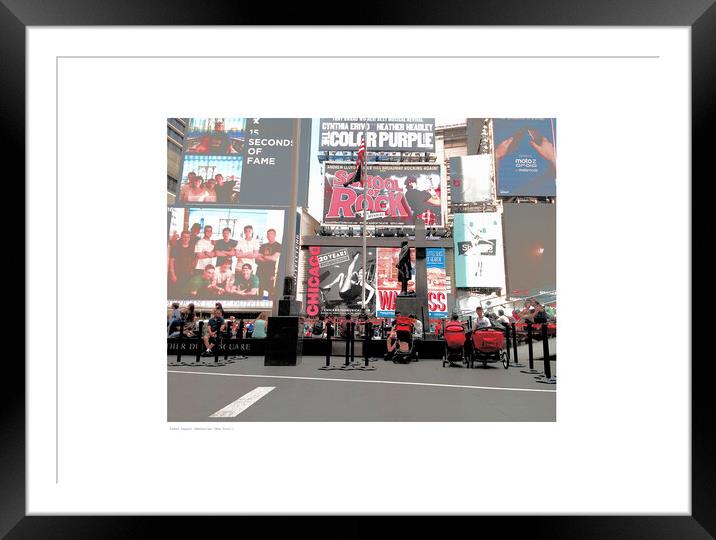 Times Square (Manhattan [New York]) Framed Mounted Print by Michael Angus