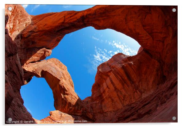 Double Arch, Arches National Park, Utah, USA Acrylic by Geraint Tellem ARPS