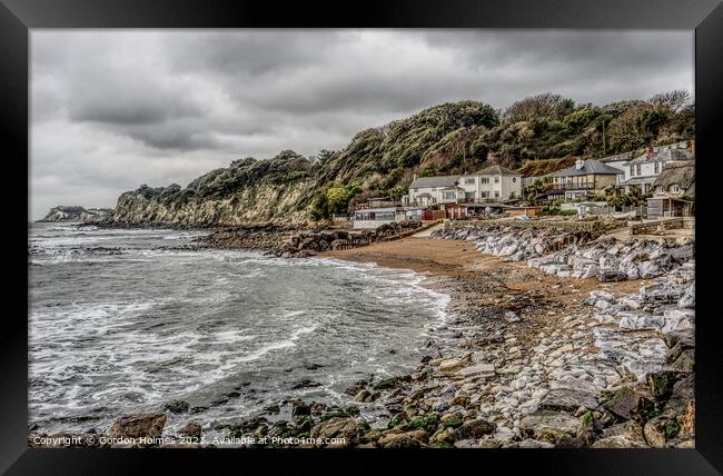 Steep Hill Cove, Ventnor Isle of Wight Framed Print by Gordon Holmes