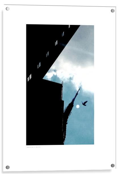 Manhattan sky (i) (New York) Acrylic by Michael Angus