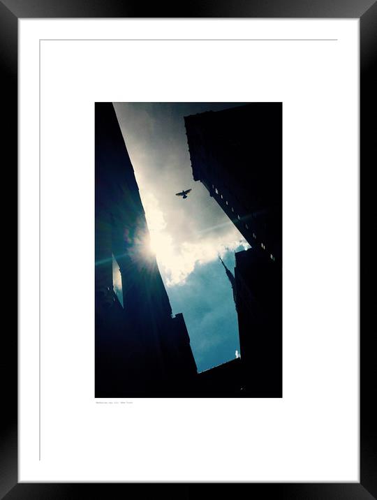Manhattan sky (ii) (New York) Framed Mounted Print by Michael Angus