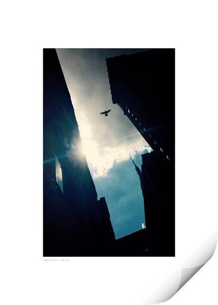 Manhattan sky (ii) (New York) Print by Michael Angus